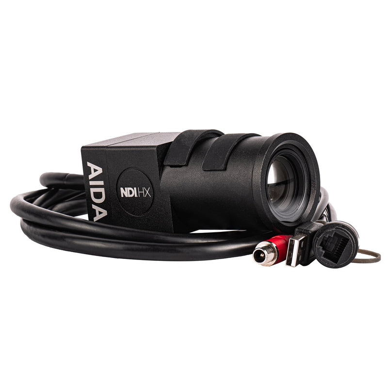 AIDA HD-NDI-TF FHD NDI|HX/SRT/IP PoE Weatherproof IP54 POV Camera with 05-50mm Varifocal Lens