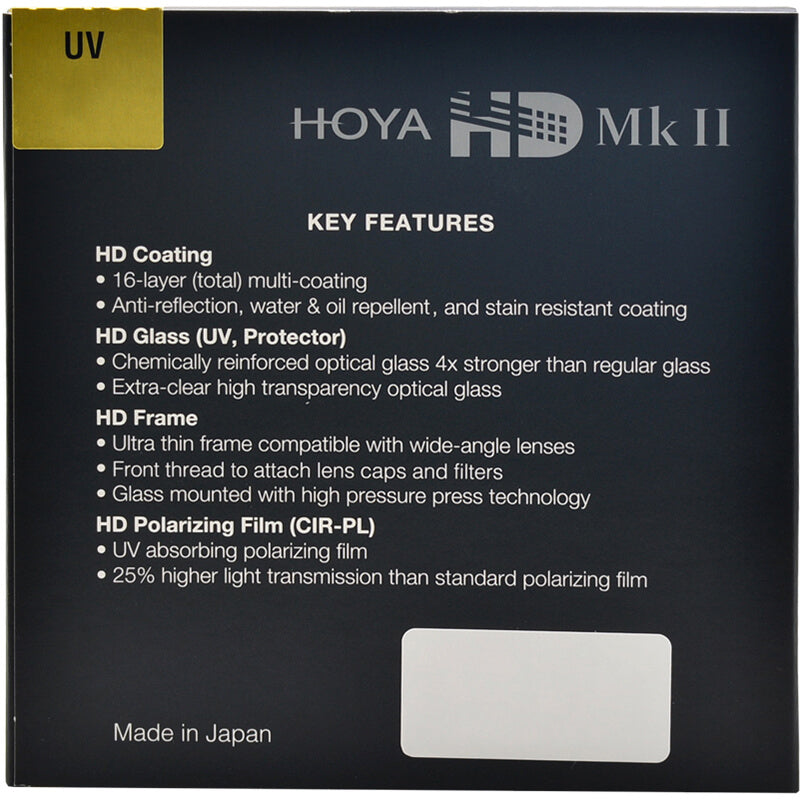 HOYA 77mm HD II UV Filter