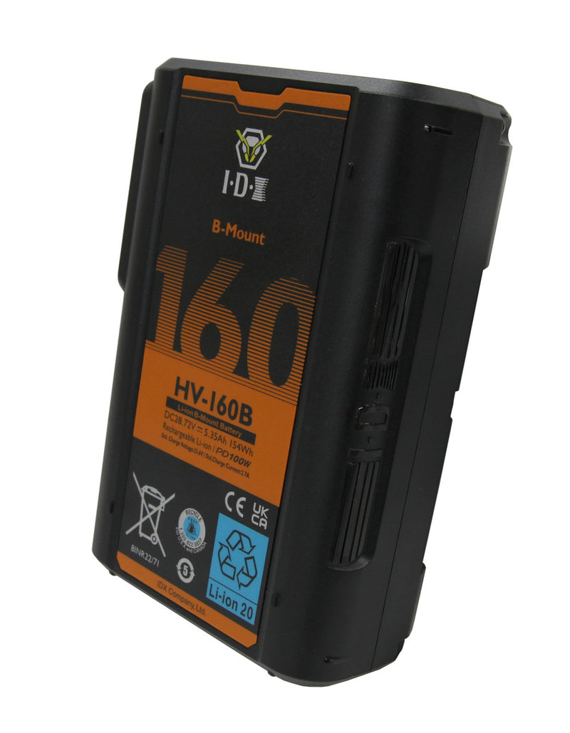 IDX HV-160/4SX 4x HV-160B B-Mount Batteries & 1x BL-4SX 4Ch Simultaneous B-Mount Charger