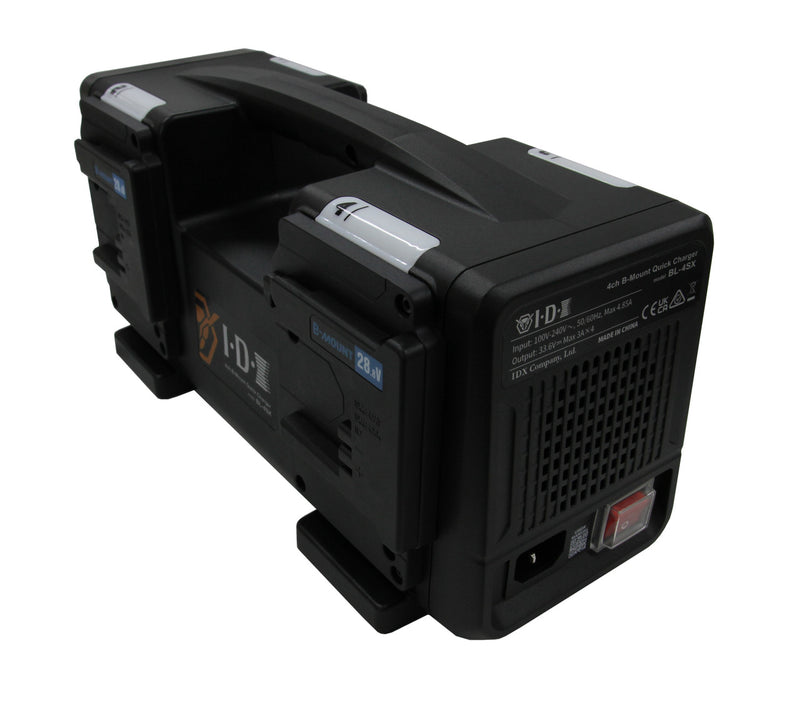 IDX BL-4SX B-Mount 4 Channel Simultaneous Quick Charger