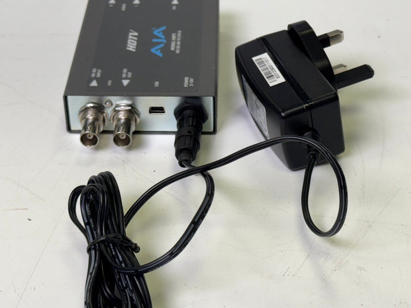 USED AJA HD-SDI/SDI to DVI-D and Audio Converter with AC Power Adapter