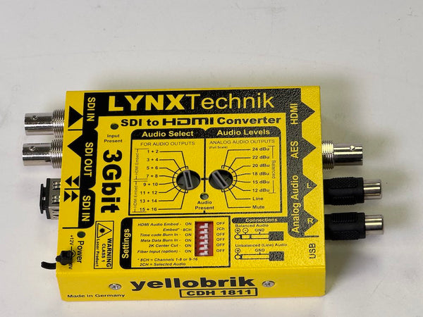 USED Lynx Technik Yellowbrik CDH1811 3Gbit SDI to HDMI Converter