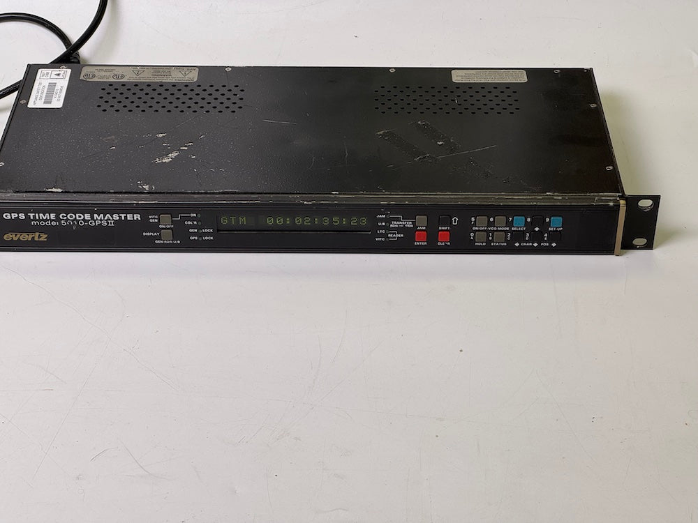Used Evertz Timecode Master 5010 GPSII ( No VITC) | 3D Broadcast