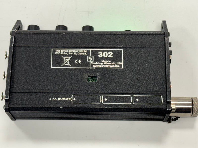 USED Sound Devices 302 3 Input Compact Field Production Mixer with Petrol Sound Location Bag