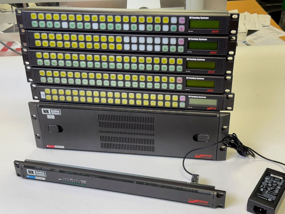 Used Ross Video 48x48 3G-SDI Router with NK-IPS Network Bridge | 3D ...