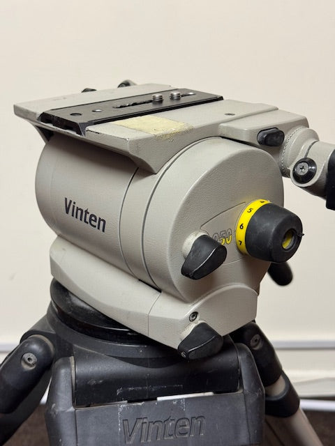 USED Vinten Vision 250 with 1 Pan Bar Studio Dolly & Aluminium Two Stage Legs