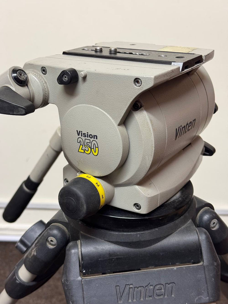 USED Vinten Vision 250 Tripod Head with Vinten HD Tripod Legs