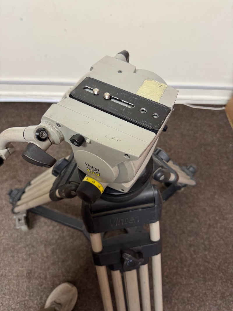 USED Vinten Vision 250 Tripod Head with Vinten HD Tripod Legs