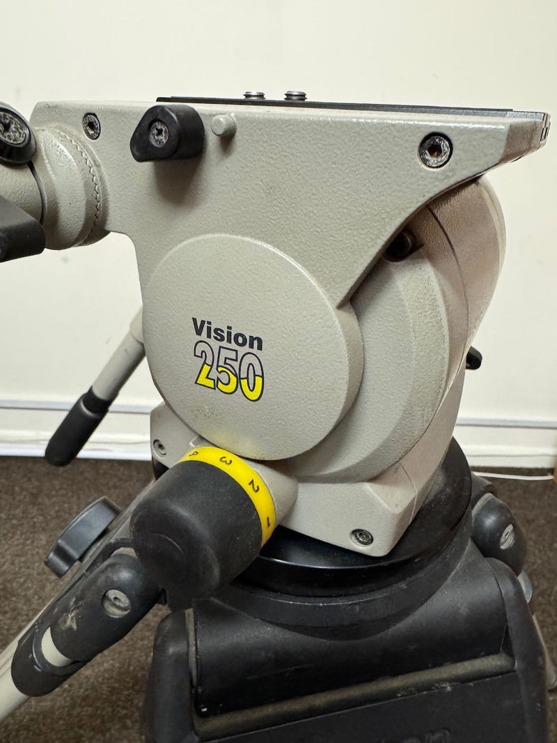 USED Vinten Vision 250 Tripod Head with Vinten HD Tripod Legs