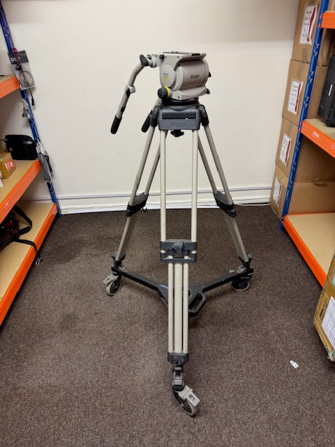 USED Vinten Vision 250 with 1 Pan Bar Studio Dolly & Aluminium Two Stage Legs