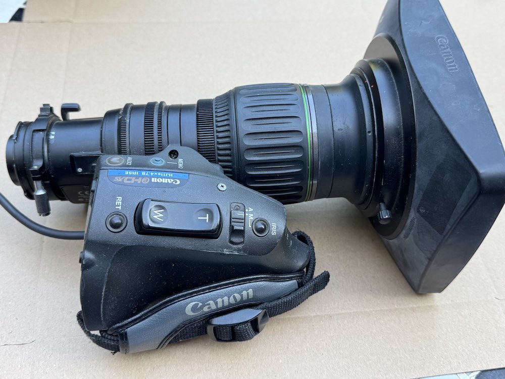 USED Canon HJ11x4.7B IRSE Wide-Angle HD ENG Lens (B4 Mount