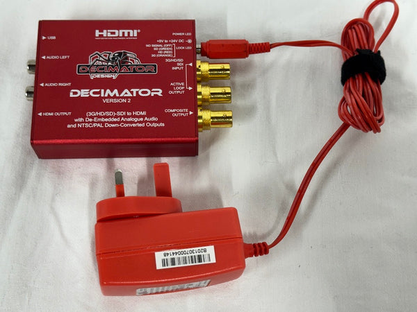 USED Decimator Design DECIMATOR 2 3G/HD/SD-SDI to HDMI with De-Embedded Analogue Audio - DD-DEC-2