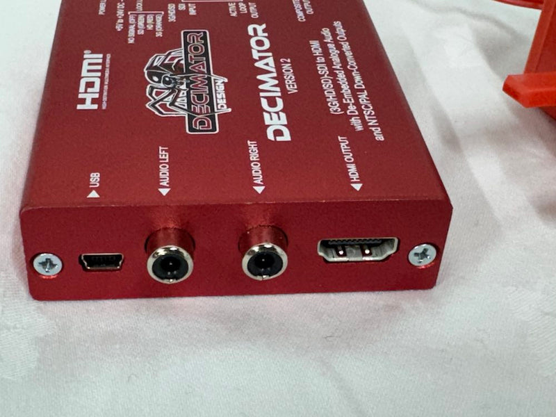 USED Decimator Design DECIMATOR 2 3G/HD/SD-SDI to HDMI with De-Embedded Analogue Audio - DD-DEC-2