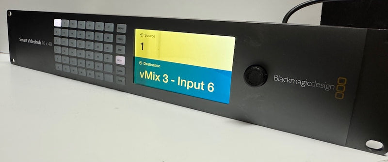 USED Blackmagic Design Smart Videohub 40x40 Router - VHUBSMART6G4