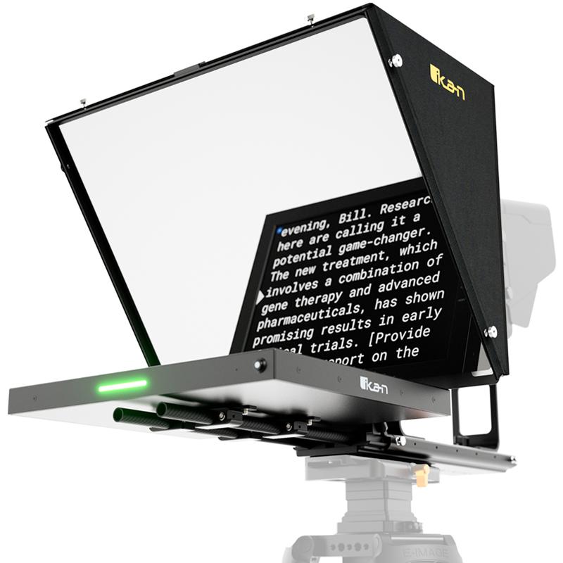 IKAN PT415W-TK Professional 15 in. SDI High Bright Beam Splitter Widescreen Tally Teleprompter - IKAPT415WTK