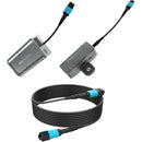 Fletch Fibre 50ft Cable Kit with 1x TX & RX Kit