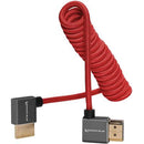 Kondor Blue 90-Degree Full HDMI Cable for On-Camera Monitors 12-inch-24-inch Braided Coiled - KONFHDMI12RAR