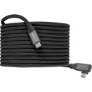 Kondor Blue KB-USBC15RA-BK 15ft Tether USB-C 3.2 Cable S to RA Black