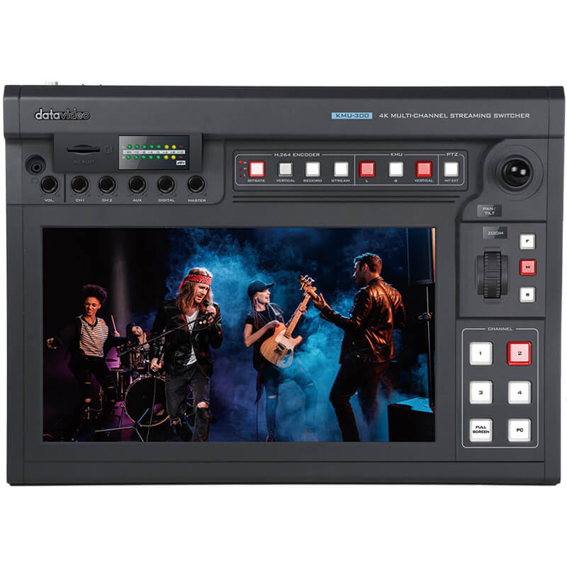 DATAVIDEO KMU-300 4K Multi-Channel Touch Screen Region of Interest Switcher