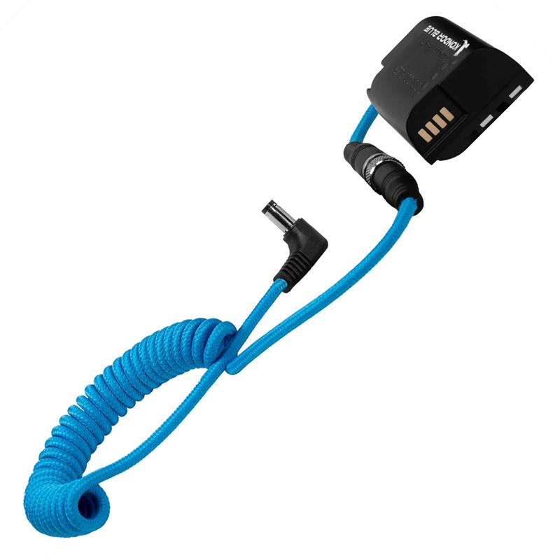 Kondor Blue DC 2.1 to Lumix GH6 S5II S5IIX DMW-BLK22 Dummy Battery Cable - KON21DCBLK22