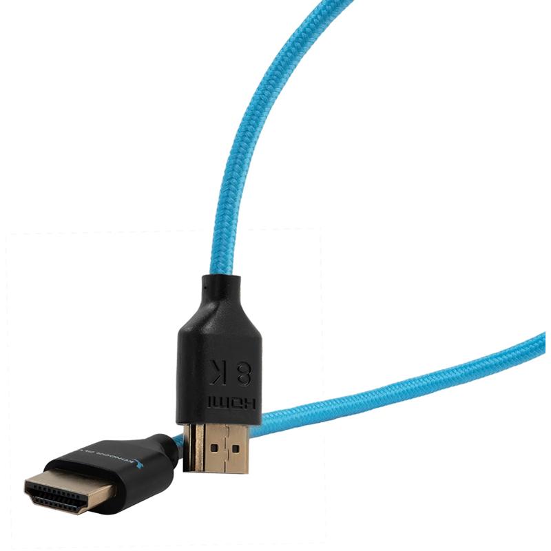 Kondor Blue 8K HDMI 2.1 17-inch Braided Cable For On-Camera Monitors - KONHDMI21