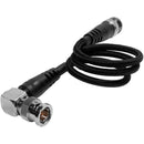 Kondor Blue 20-inch 12G SDI Straight to Right Angle Cable for 4K 60p Camera Monitors and Transmitter - KONSDI12G20BK