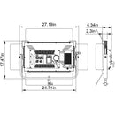 IKAN LBX20-POE Lyra POE 1 x 2 Bi-Colour Studio Soft Panel LED Light w/ ArtNet and sACN DMX - IKALBX20POE