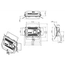 IKAN LBX5-3PT-KIT Lyra Half x 1 Bi-Colour 3-Point Studio Panel Soft LED Light w/ DMX Control - IKALBX53PTKIT