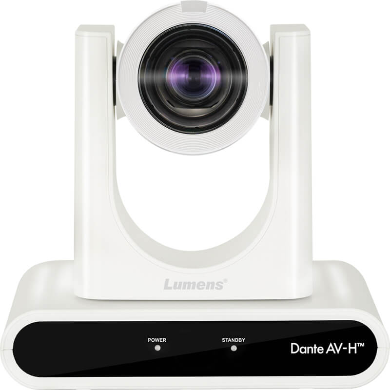 Lumens VC-TR60 4K Dante AV-H AI Auto-Tracking Camera White