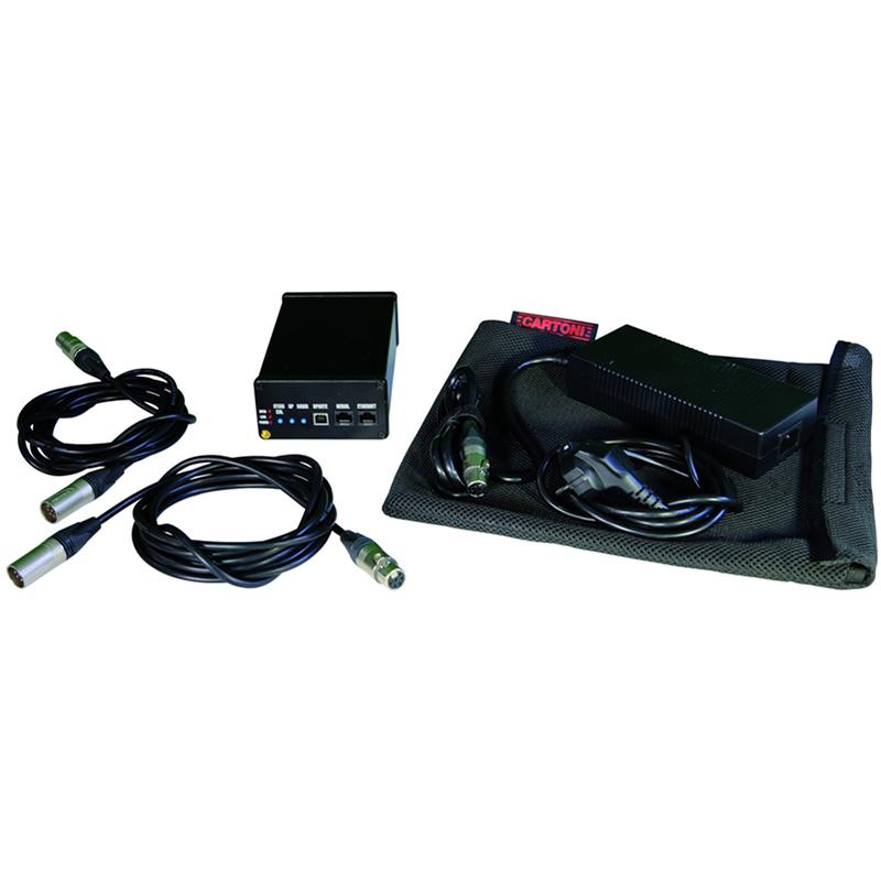 Cartoni Lifto Twin Pro Motorized Elevation Column with Remote Control Unit SDS Tripod Smart Lock Spreader & Rubber Feet
