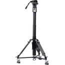 IKAN M-GH25-PEDESTAL Motorized Pedestal Kit, Fluid Head w/ Adjustable Counterbalance & Drag, 28KG Payload Capacity - IKAMGH25PED