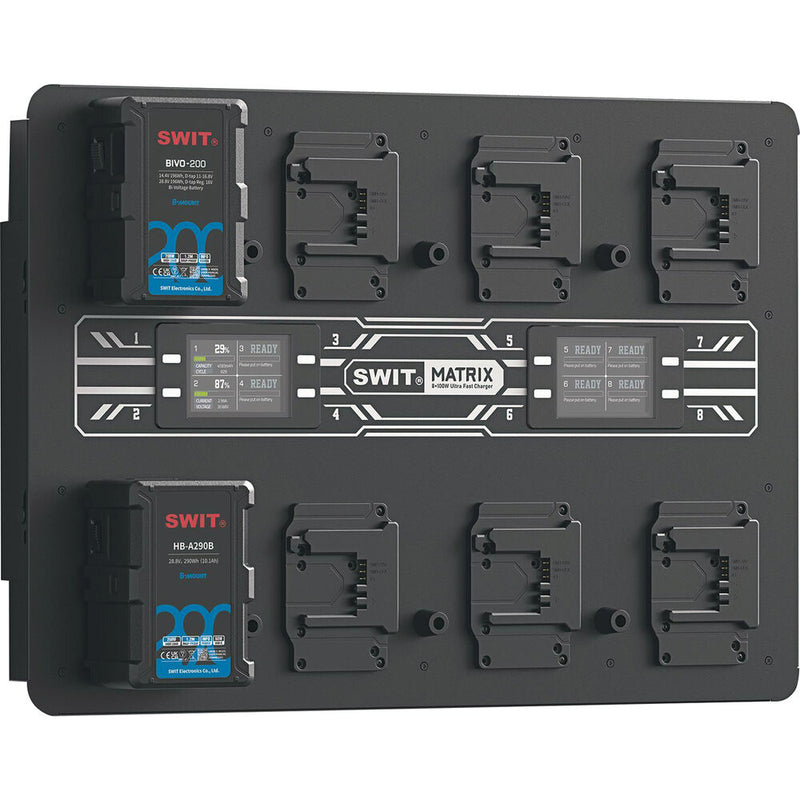 SWIT MATRIX-B8 8×100W Ultra fast B-mount Wall Charger