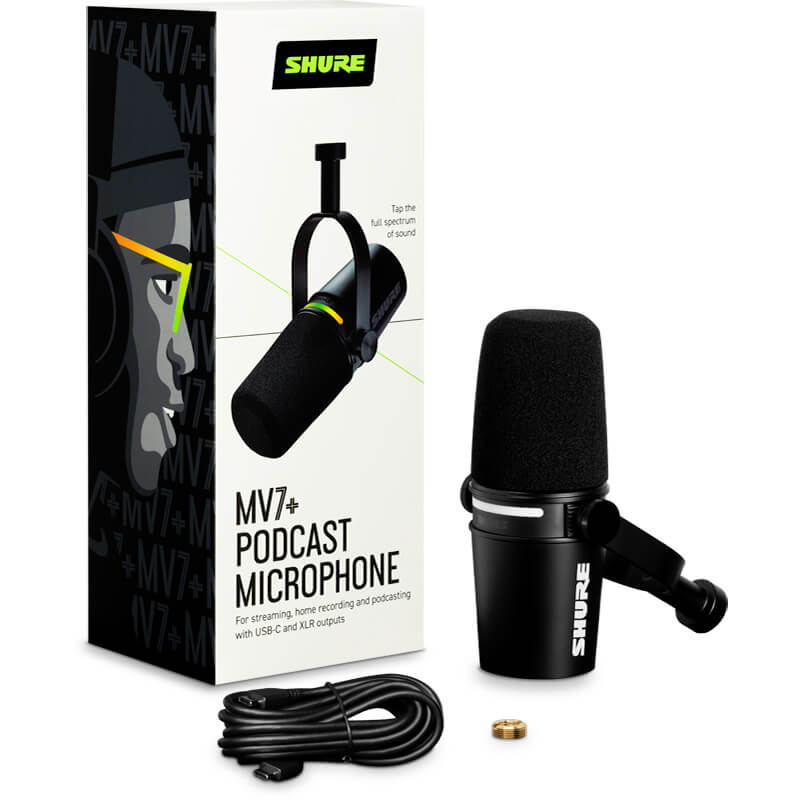 Shure MV7+ Podcast Microphone