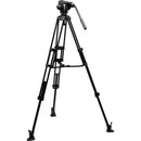 Manfrotto 502X Fluid Video Head with Alu Twin leg tripod MS - MVK502XTWINMA