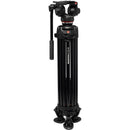 Manfrotto 502X Fluid Video Head with Alu Twin leg tripod MS - MVK502XTWINMA