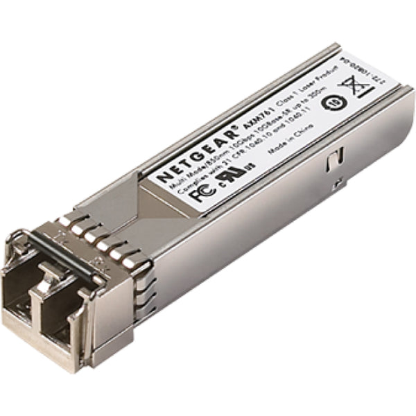 NETGEAR SFP+ Transceiver, 10GBase-SR for multimode 50/125µm OM3 or OM4 fiber - NGAXM76110000S