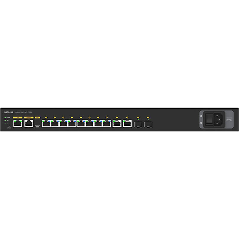 NETGEAR AV Line M4250-10G2F-PoE+ 8x1G PoE+ 125W 2x1G and 2xSFP Managed Switch