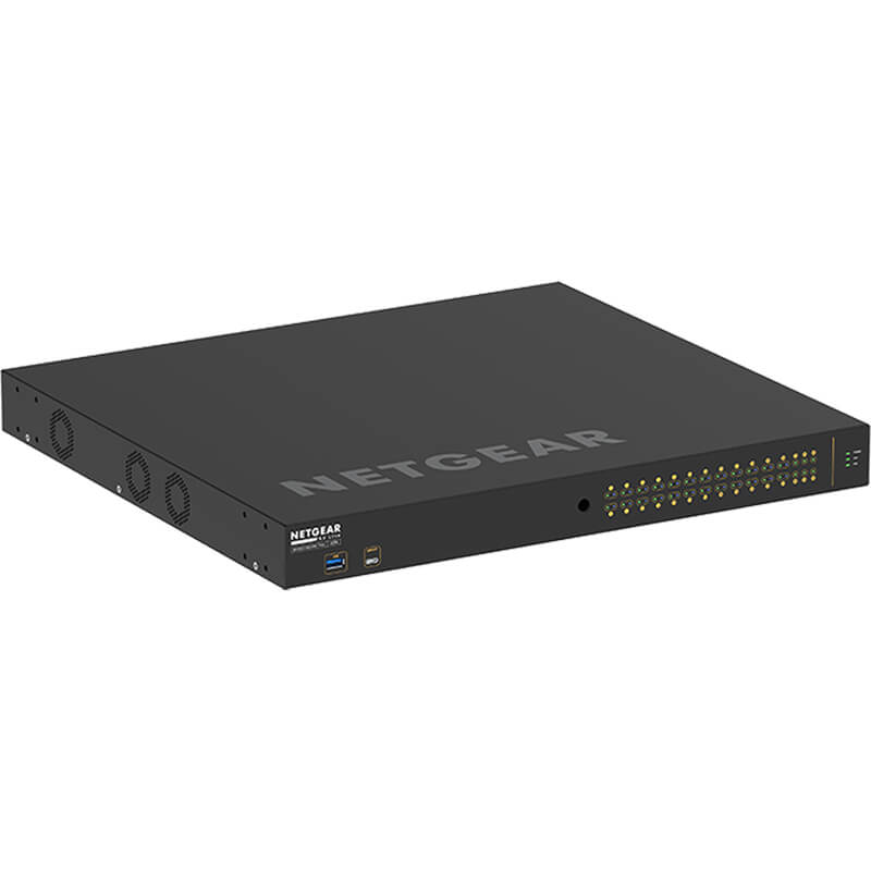 NETGEAR AV Line M4250-26G4XF-PoE+ 24x1G PoE+ 480W 2x1G and 4xSFP+ Managed Switch