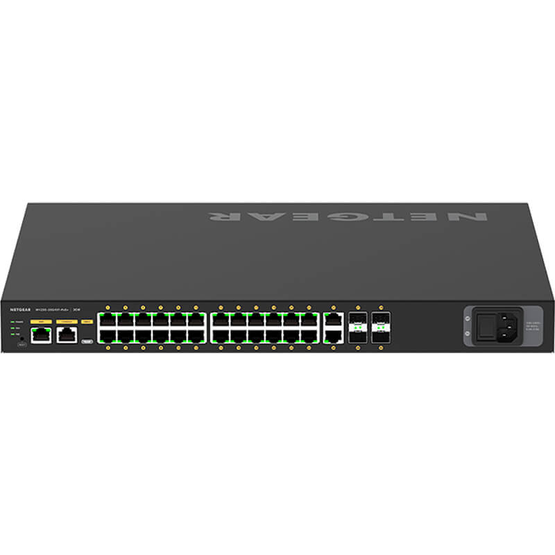 NETGEAR AV Line M4250-26G4XF-PoE+ 24x1G PoE+ 480W 2x1G and 4xSFP+ Managed Switch