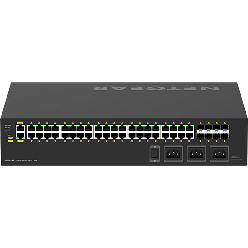 NETGEAR AV Line M4250-40G8XF-PoE++ 40x1G PoE++ 2,880W and 8xSFP+ Managed Switch