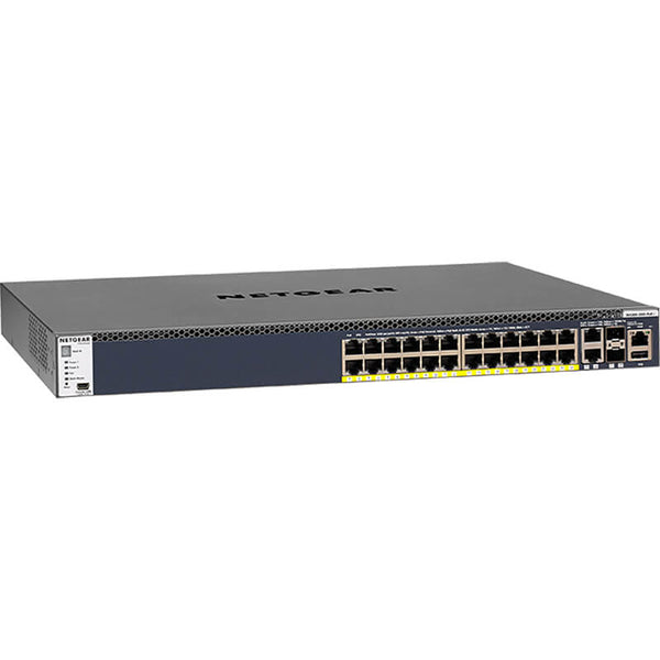 NETGEAR M4300-28G PoE+ 24x1G PoE+ 480W, 2x10G, 2xSFP+ Managed Switch