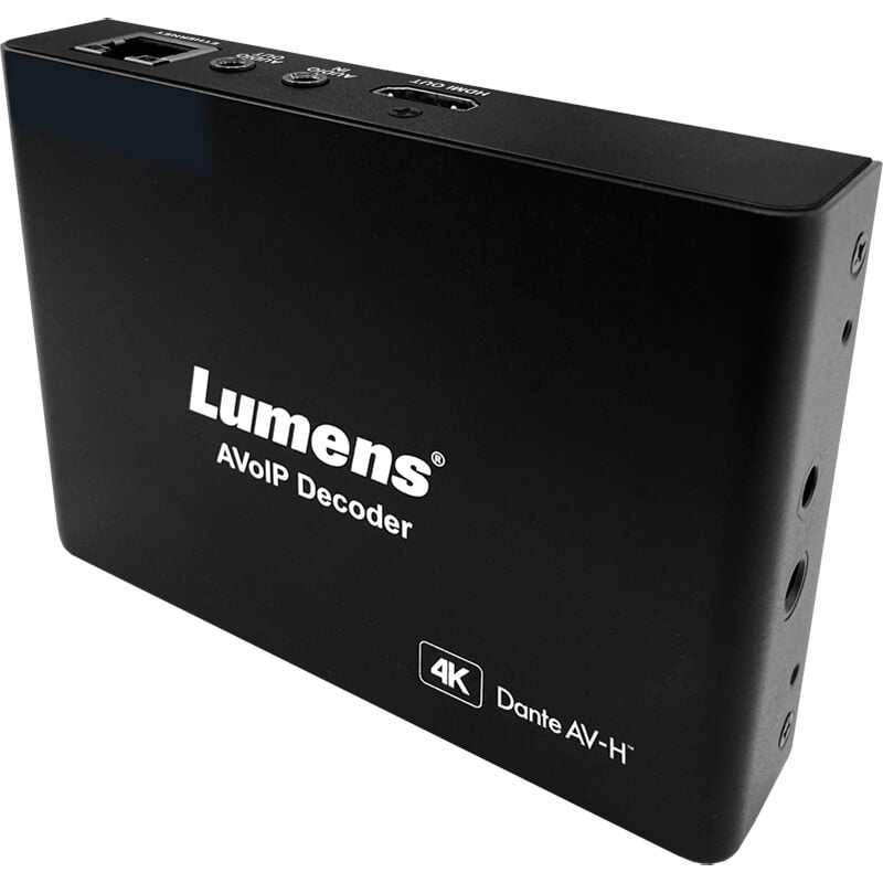 Lumens OIP-N60D Dante AV-H AV over IP and Dante AV-H 4K Decoder