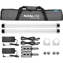 Nanlite Pavotube II 15XR 2ft RGBWW Tubelight (2 Light KIT) - 15-2028-2KIT