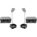 Prompter People HightBright StagePro Presidential Teleprompters with Smaller Travel Cases