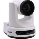 PTZOptics Link 4K Dante-enabled Auto-Tracking PTZ camera 12x White - PT12XLINK4KWH