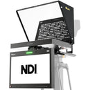 IKAN PT419W-NDI-TMN Aura 19-inch POE++ NDI Teleprompter & NDI Talent Monitor w/ Full NDI Encoding/Decoding & IP Tally Light - IKAPT419WNDITMN
