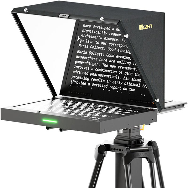 IKAN PT419W-NDI Aura 19-inch POE++ Teleprompter w/ Full NDI Encoding/Decoding & IP Tally Light - IKAPT419WNDI