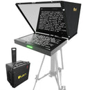 IKAN PT419W-PTZ-NDI-TK Aura 19-inch PTZ POE++ NDI Teleprompter w/ Full NDI Encoding/Decoding, IP Tally Light + Travel Kit - IKAPT419WPTZNTK