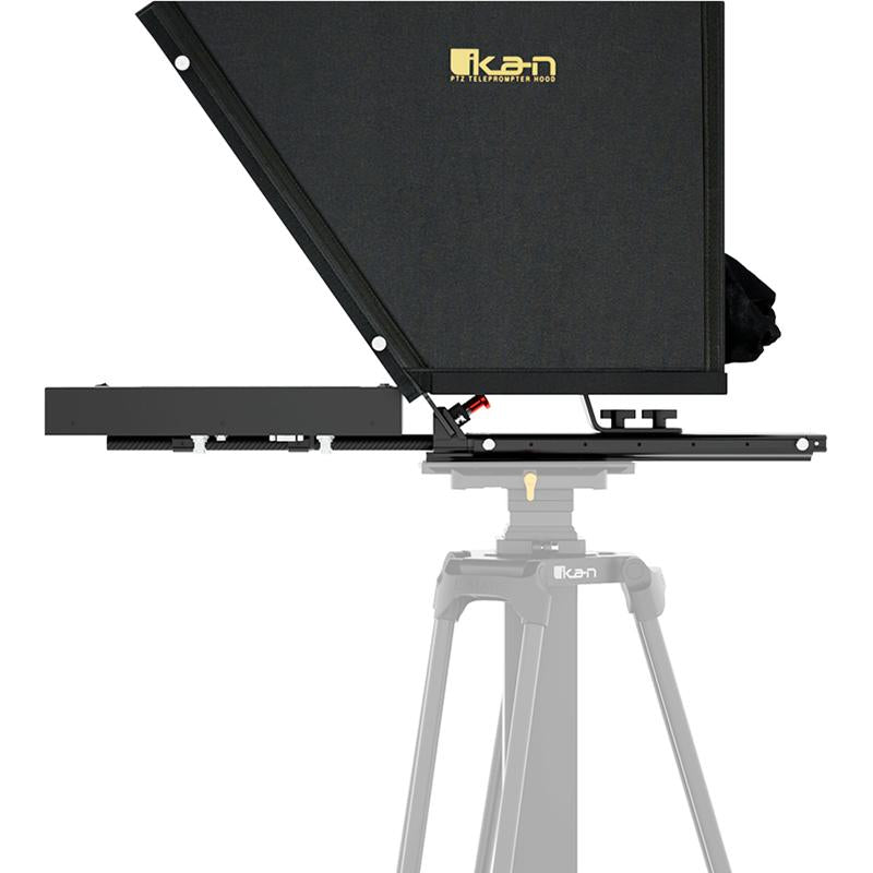 IKAN PT419W-PTZ-NDI-TK Aura 19-inch PTZ POE++ NDI Teleprompter w/ Full NDI Encoding/Decoding, IP Tally Light + Travel Kit - IKAPT419WPTZNTK