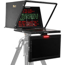 IKAN PT419W-PTZ-TM Professional 19 in. SDI High Bright Beam Splitter Widescreen Tally PTZ Teleprompter w/ Talent Monitor - IKAPT419WPTZTM